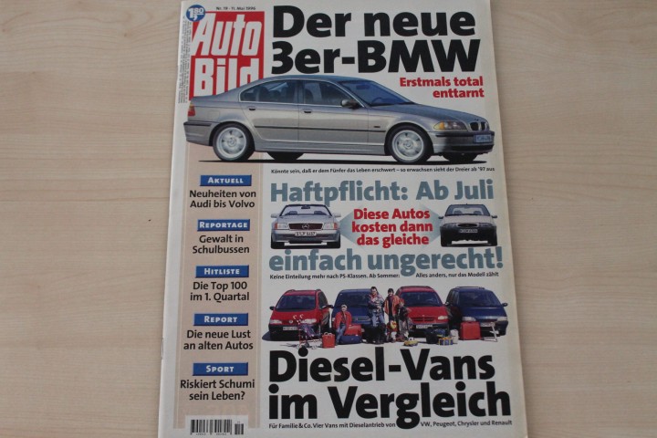Deckblatt Auto Bild (19/1996)